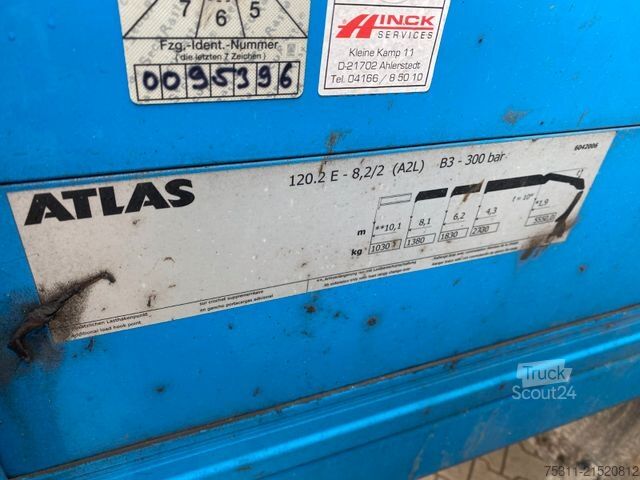 Lastbil med flak MERCEDES-BENZ Arocs 1830 I Atlas 120.2 Faltkran*Funk*UVV2026