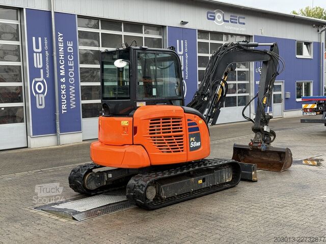 Larvegraver KOMATSU PC58MR-5E0 Tiltrotator / 1.443 h