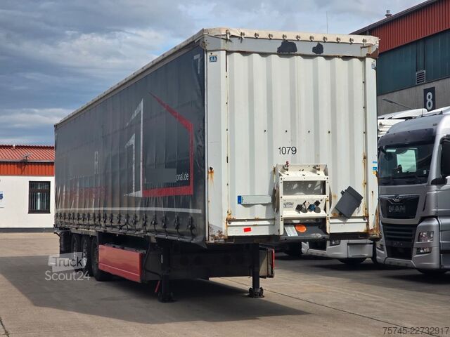 Open oplegger met zeil KRONE SD * PR. + PL. * SAF * 2X PALETTENLASTEN  *