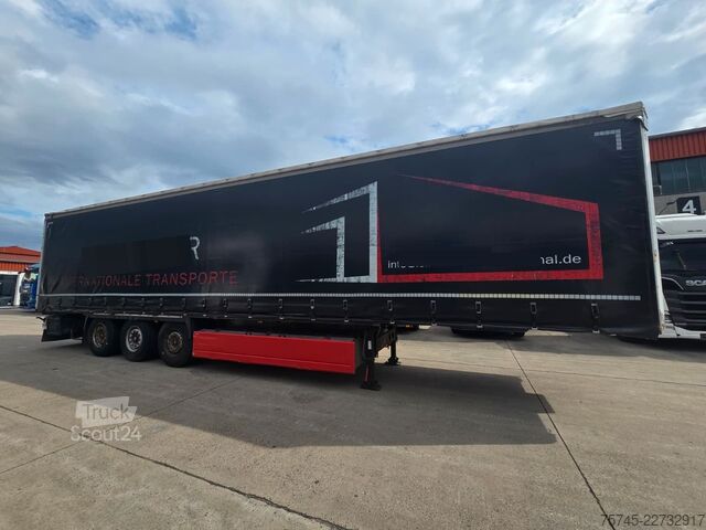 Open oplegger met zeil KRONE SD * PR. + PL. * SAF * 2X PALETTENLASTEN  *