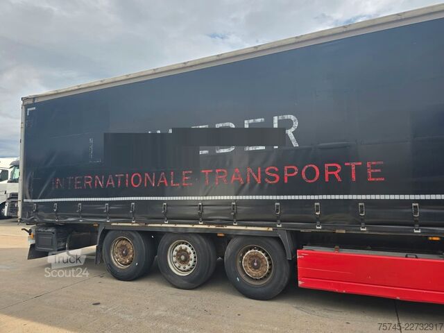 Open oplegger met zeil KRONE SD * PR. + PL. * SAF * 2X PALETTENLASTEN  *