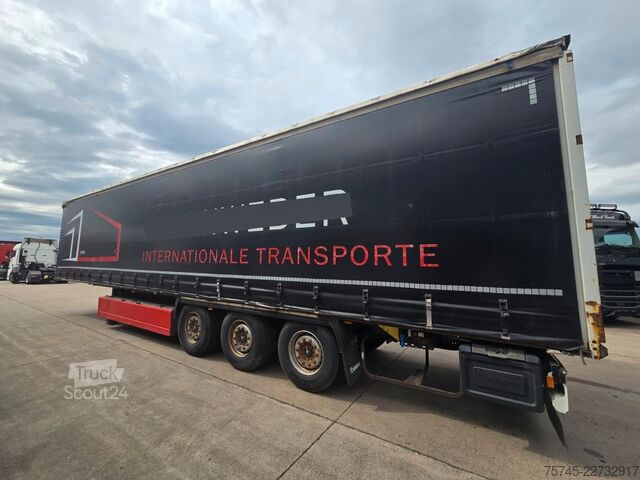 Open oplegger met zeil KRONE SD * PR. + PL. * SAF * 2X PALETTENLASTEN  *