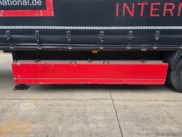 Open oplegger met zeil KRONE SD * PR. + PL. * SAF * 2X PALETTENLASTEN  *