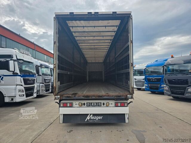 Open oplegger met zeil KRONE SD * PR. + PL. * SAF * 2X PALETTENLASTEN  *