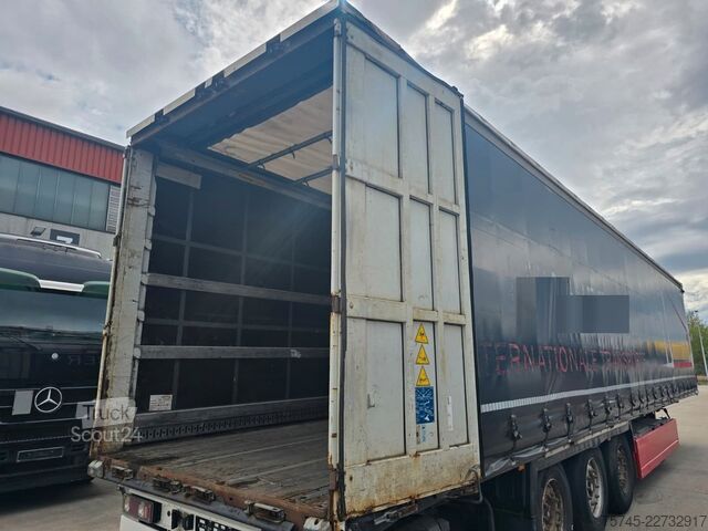 Open oplegger met zeil KRONE SD * PR. + PL. * SAF * 2X PALETTENLASTEN  *