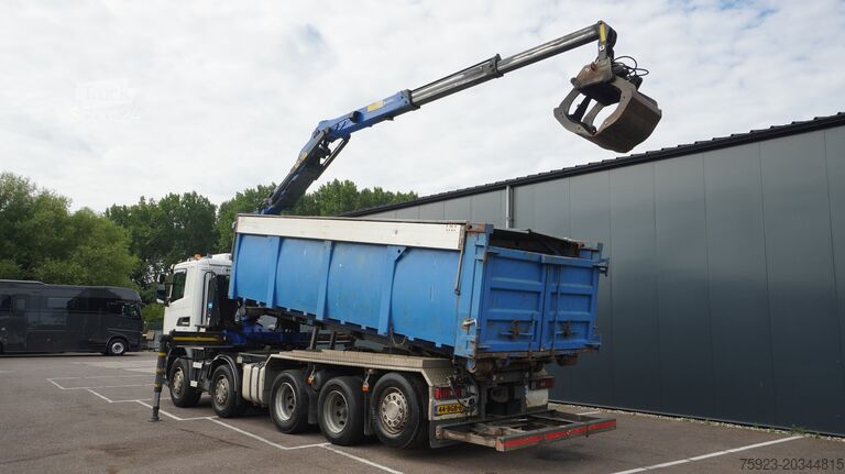 Vrachtwagen met kraan Scania G 490 10X4 CABLE SYSTEM TRUCK WITH PALFINGER Q1...