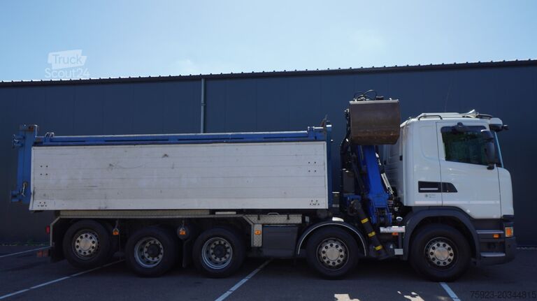 Vrachtwagen met kraan Scania G 490 10X4 CABLE SYSTEM TRUCK WITH PALFINGER Q1...