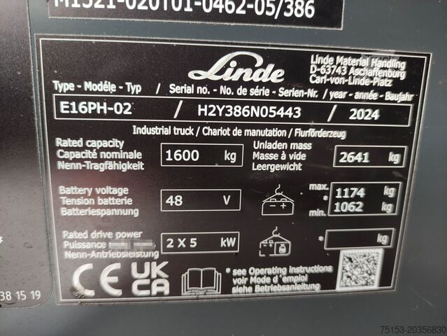 Ηλεκτρικό - 4 τροχοί Linde E16PH-02-386