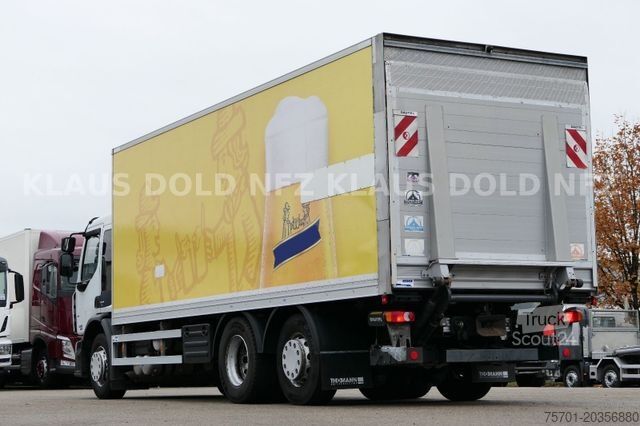 Vrachtwagen met bakwagen RENAULT Premium 430 6x2 Koffer Lift-/Lenkachse LBW EU5