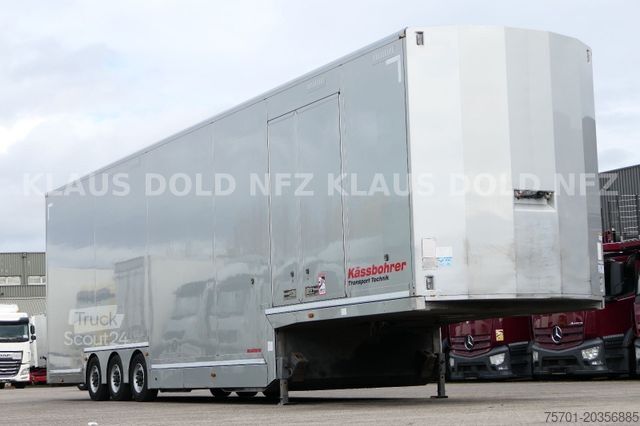 Auto met oplegger KÄSSBOHRER SP 9-16 geschlossener Autotransporter