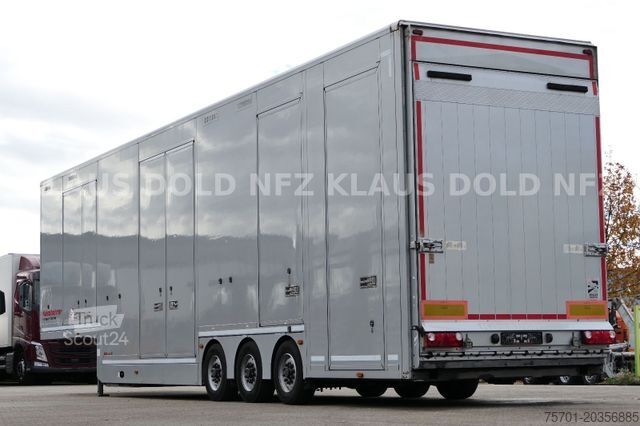 Auto met oplegger KÄSSBOHRER SP 9-16 geschlossener Autotransporter