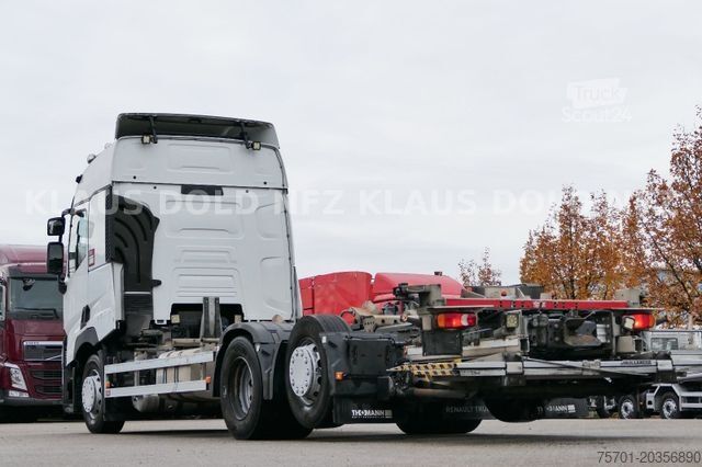Camion con cassone intercambiabile RENAULT T 460 BDF Retarder Lift-/Lenkachse Vollluft LBW