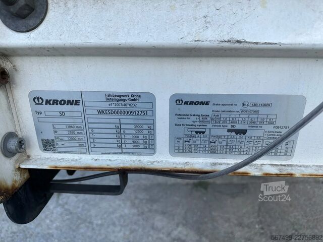 Συρόμενοι μουσαμάδες Krone SD Profiliner, Standard, Tool Box, 2 Units!!!
