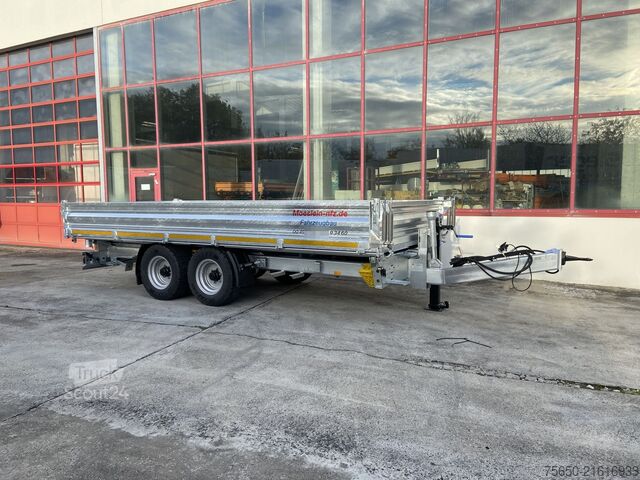 Kiepaanhangwagen Möslein TTD 11 Breite Reifen  5,70 lang  Kipper Tieflader, Breite Reifen, 5,70 m lang-- Neufahrzeug --