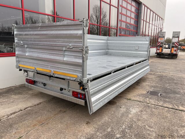 Kiepaanhangwagen Möslein TTD 19 AB  19 t Tandemkipper Tieflader, Breitbereifung Aufsatzbordwänden-- Neufahrzeug --