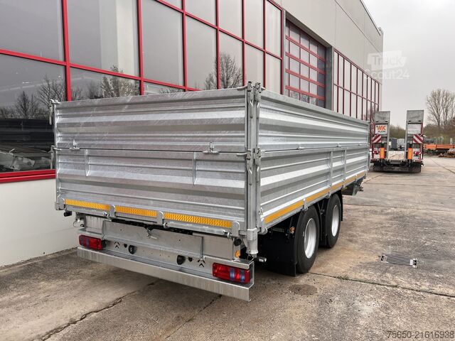 Kiepaanhangwagen Möslein TTD 19 AB  19 t Tandemkipper Tieflader, Breitbereifung Aufsatzbordwänden-- Neufahrzeug --