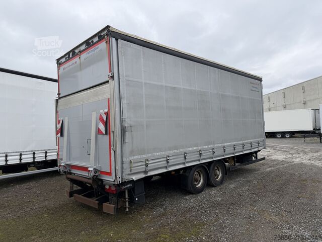 Open aanhangwagen met zeil Möslein TPS 105 D-L  Tandemplane Ladebordwand + Durchladbar