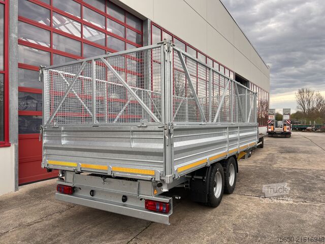 Kiepaanhangwagen Möslein TTD 11 Breite Reifen  5,70 lang  Kipper Tieflader, Breite Reifen, 5,70 m lang-- Neufahrzeug --