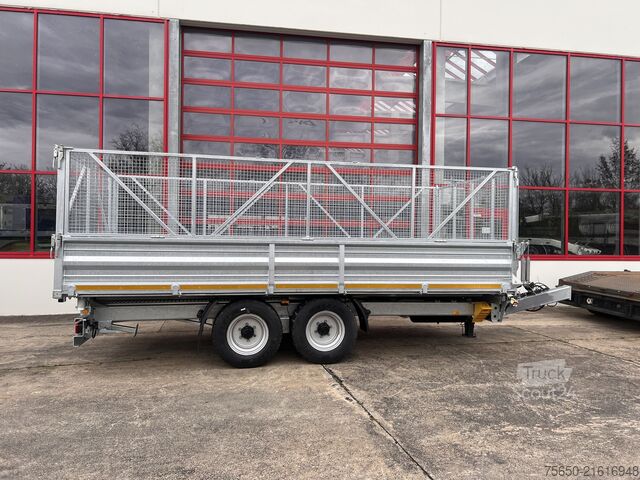 Kiepaanhangwagen Möslein TTD 11 Breite Reifen  5,70 lang  Kipper Tieflader, Breite Reifen, 5,70 m lang-- Neufahrzeug --