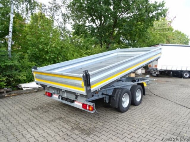Kiepaanhangwagen Möslein TTG 11 Verzinkt  neuer Tandem 3- Seitenkipper Tieflader-- Neufahrzeug --