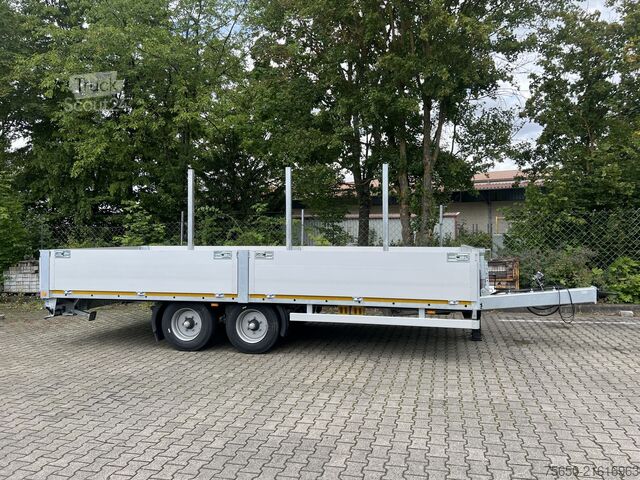 Open aanhangwagen Möslein THT 11- G 7,2  Tandem- Pritschenanhänger- Tieflader