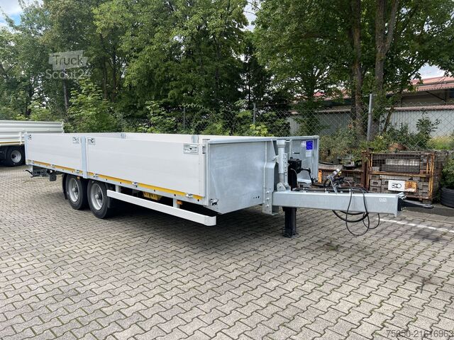 Open aanhangwagen Möslein THT 11- G 7,2  Tandem- Pritschenanhänger- Tieflader