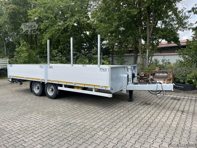 Open aanhangwagen Möslein THT 11- G 7,2  Tandem- Pritschenanhänger- Tieflader