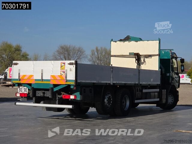 Open body Renault Premium 380 6X2 Grúa Palfinger PK20002 + Eje El...