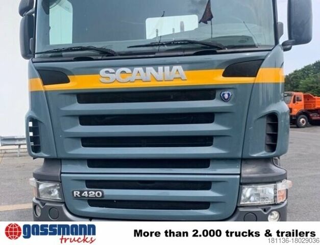 Tovornjak s kavljem za kontejnerje Scania R420 CB 8x4 MNZ, Retarder, Euro4
