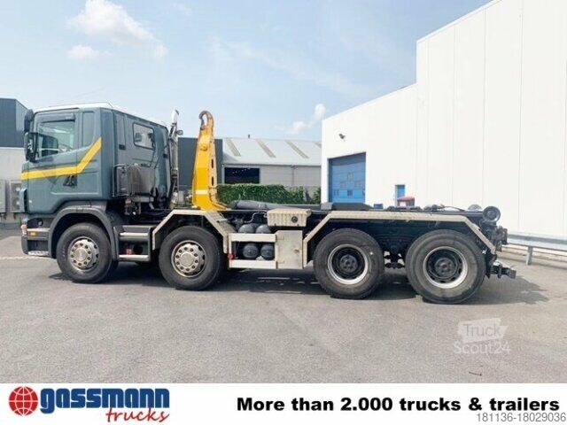 Tovornjak s kavljem za kontejnerje Scania R420 CB 8x4 MNZ, Retarder, Euro4