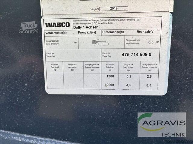 Teile & Zubehör Landmaschinen Kröger DOLLY ACHSE