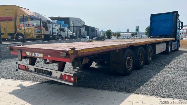 Werkplatform oplegger Cardi Plattform Auflieger Twistlock Lenkachse