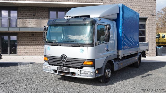 Plachtová dodávka MERCEDES-BENZ Atego 818 Kran Pritsche + Plane