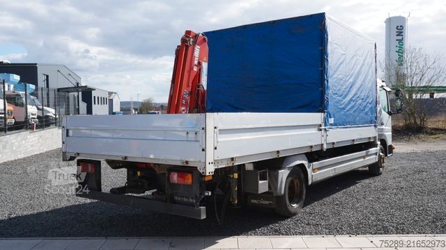 Plachtová dodávka MERCEDES-BENZ Atego 818 Kran Pritsche + Plane
