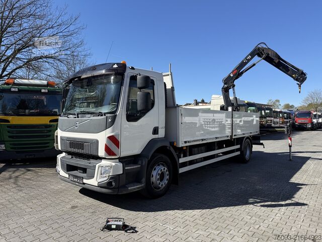 Flatbed truck Volvo FL280 Kran Hiab XS 122