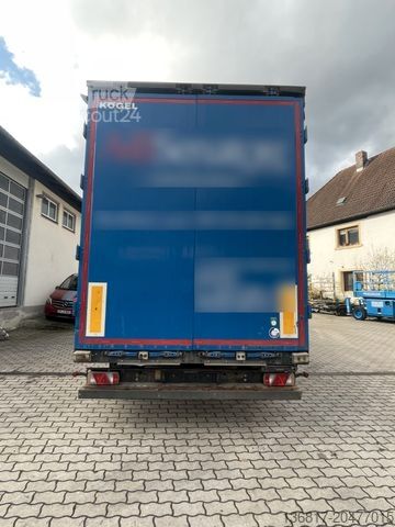 Open oplegger met zeil KÖGEL SN24 Plane Mega Edscha Hubdach Liftachse Code XL