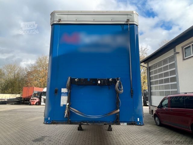 Open oplegger met zeil KÖGEL SN24 Plane Mega Edscha Hubdach Liftachse Code XL