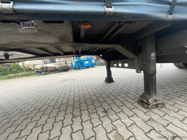 Open oplegger met zeil KÖGEL SN24 Plane Mega Edscha Hubdach Liftachse Code XL