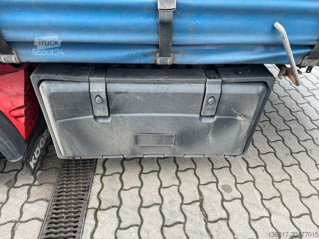 Open oplegger met zeil KÖGEL SN24 Plane Mega Edscha Hubdach Liftachse Code XL