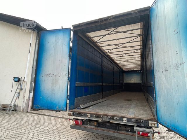 Open oplegger met zeil KÖGEL SN24 Plane Mega Edscha Hubdach Liftachse Code XL