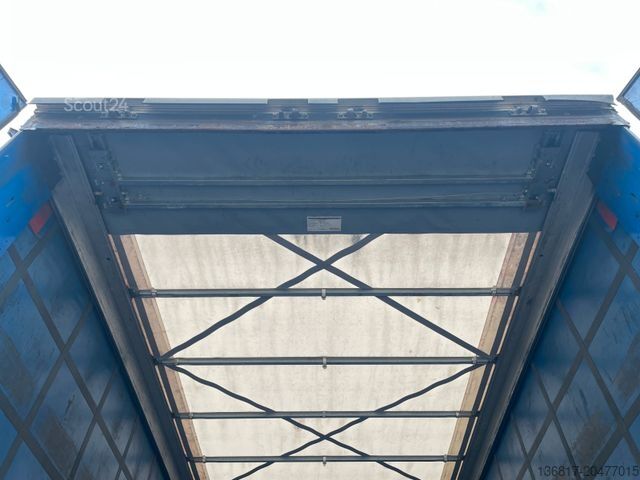 Open oplegger met zeil KÖGEL SN24 Plane Mega Edscha Hubdach Liftachse Code XL