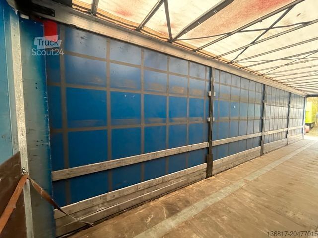 Open oplegger met zeil KÖGEL SN24 Plane Mega Edscha Hubdach Liftachse Code XL