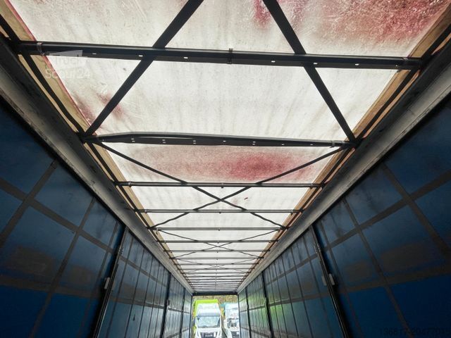 Open oplegger met zeil KÖGEL SN24 Plane Mega Edscha Hubdach Liftachse Code XL