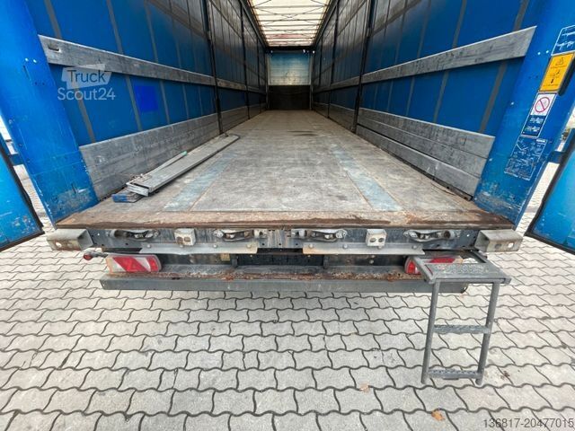 Open oplegger met zeil KÖGEL SN24 Plane Mega Edscha Hubdach Liftachse Code XL