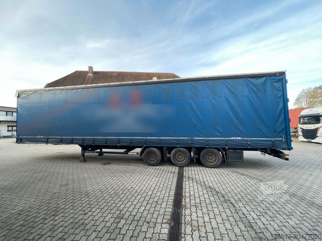 Open oplegger met zeil KÖGEL SN24 Plane Mega Edscha Hubdach Liftachse Code XL