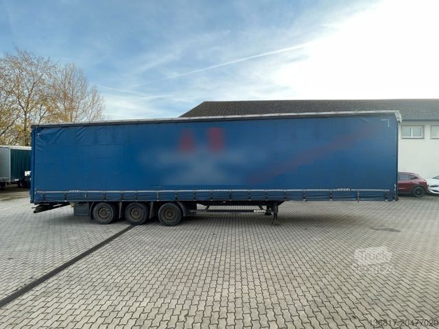 Open oplegger met zeil KÖGEL SN24 Plane Mega Edscha Hubdach Liftachse Code XL