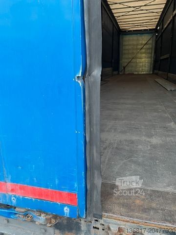 Open oplegger met zeil KÖGEL SN24 Plane Mega Edscha Hubdach Liftachse Code XL