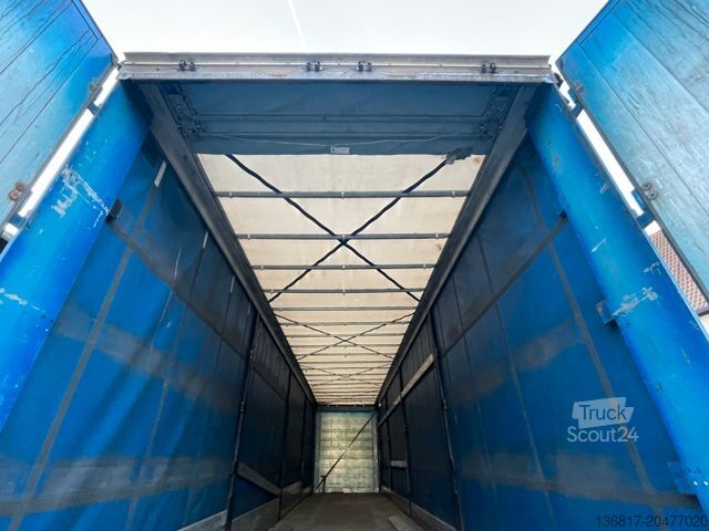 Open oplegger met zeil KÖGEL SN24 Plane Mega Edscha Hubdach Liftachse Code XL