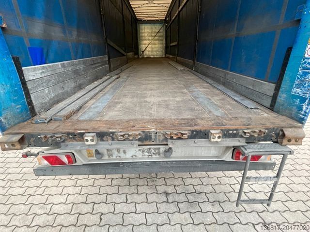 Open oplegger met zeil KÖGEL SN24 Plane Mega Edscha Hubdach Liftachse Code XL