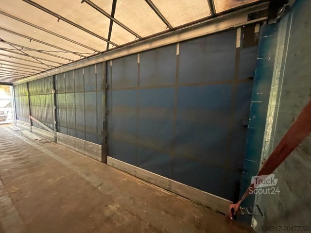 Open oplegger met zeil KÖGEL SN24 Plane Mega Edscha Hubdach Liftachse Code XL